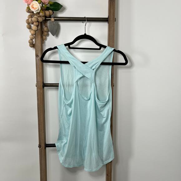 Athleta Sleeveless Razorback Light Green Tank Size Small - Picture 6 of 7